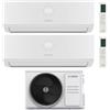 Junkers Bosch Condizionatore Climatizzatore Junkers Bosch Dual Split Inverter R-32 Serie Climate 3200i 9000+12000 BTU Con 5000M 53/2 E Wi-Fi Optional