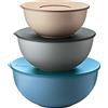 Guzzini - Kitchen Active Design, EVERYWHERE Set 3 Contenitori con Coperchio - Multicolore, (5000, 3500, 2000 cc) - 29260152