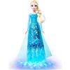 Mattel Disney Frozen - Elsa All`alba Sorgero, bambola ispirata al film con abito scintillante, luci e musica, canta la canzone `All`alba Sorgero` in quattro lingue,mATTEL, eTa 3+