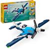 LEGO Creator 3 in 1 Velivolo: Aereo da Competizione, Modello di Aeroplano Giocattolo Trasformabile in Elicottero e Jet con Parti Mobili e Supporto,Eta 7+
