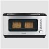H.Koenig VIEW7 Tostapane finestrato con vetro trasparente, fessura XL per fette di pane intere, corpo in acciaio inox, 6 livelli di doratura, potenza 1200 W