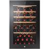 Haier HWS49GA Cantinetta vino con serratura, Wine Bank 50, Serie 5, Libera installazione, 1 zona, 49 bottiglie, Luce LED, L x P x A 47.5x45.6x85, Nuova classe F