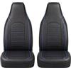 TOYOUN Universale Coprisedile Auto Anteriore PU Pelle Protezione Del Sedile Auto Copertura Adatta Per La Maggior Parte Delle Auto, Camion, Furgoni, Suv Biposto Copri-Sedile Auto Blu