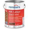 Remmers HK-Lasur 3 in 1 [plus] castagno, opaco, 5 litri, vernice per legno, vernice esterna per legno, 3 protezioni per legno con impregnazione + primer + smalto