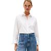 Tommy Hilfiger Donna Camicia Poplin New Easy Oversized, Bianco (TH Optic White), 44