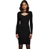 Urban Classics Ladies Cut out Dress Donna Miniabito Nero