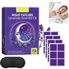 Eniyou 72 Pezzi Sleep Patch Con Lavanda, Cerotti Sonno, Erbe Naturali, Per Adulti per Dormire Tutta La Notte, Migliora La Qualità-Sonno, Con Maschera per Gli Occhi (Viola)