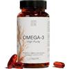 ZZEN - Omega 3 IFOS da 1840 mg | EPA (920 mg) e DHA (690 mg) con CoQ10 | Vitamina E, 50 Perle di Olio di Pesce OMEGATEX