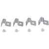 Zerodis Staffa di supporto per copertura in vetro di pesce in acciaio inossidabile 4 pezzi, copertura per acquario Supporto per clip in vetro Staffa per coperchio Protezione per pesci(6mm)