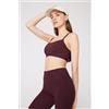 Tezenis Top Sport Corto Imbottito Spalline Sottili Donna Rosso