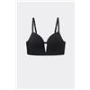 Tezenis Reggiseno Push-up Imbottito Scollo A V Donna Nero