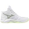 MIZUNO scarpe MIZUNO Wave momentum pro mid w bianco/grigio/lime