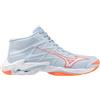 MIZUNO scarpe MIZUNO Wave lightning elite mid w celeste/arancio