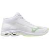 MIZUNO scarpe MIZUNO Wave lightning pro mid w bianco/grigio/lime