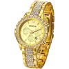 JewelryWe Orologio da Polso da Donna Orologio al Quarzo, Orologio con Strass Bracciale Donna,Orologio senza Numero, Regalo per Donna/Amica/Fidanzata/Mamma