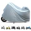 UNIHOC Copertura per Moto, 140 x 240 cm Telo Coprimoto Economico Antipioggia Per Esterno e Intern, Coprimoto Impermeabile, Universale Moto da Esterno Anti Polvere Pioggia Anti Neve Protezione UV (Grigio)