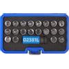 SW-Stahl 02381L Set 21 Pezzi Adattatore Serratura Cerchioni per BMW | Chiavi per bulloni antifurto e dadi ruota, kit rimozione con bussola 17 mm in acciaio cromo-molibdeno e custodia