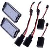 MuChangZi - 2 luci per targa, 18 SMD, per 99 - 05 V/W, Seat Leon 1 m 04 - 09, Altea Arosa Cordoba MK1 MK2 Ibiza Toledo 5P