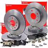 BREMBO Set di freni Coated Disc Line incl. dischi freno anteriori Ø 280 mm ventilati + posteriori Ø 264 mm pieni + pastiglie freno anteriori e posteriori