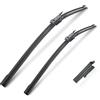 Autopixl Qualità OEM Spazzole tergicristallo for Opel Corsa E X15 2014-2019 Vauxhall Corsa Mk5 Parabrezza anteriore posteriore Parabrezza Accessori Spray Vestibilità perfetta per parabrezza (Color : Front,