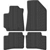 Gledring Tappetini in Gomma Compatibile con Hyundai i10 2020- (Profilo T 4-Parti + Clip di Montaggio)
