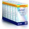 Durex Invisible, Preservativi Ultra Sottili, 60 Preservativi, 6 confezioni da 10 Profilattici