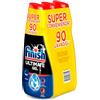 Finish Ultimate Gel, Tripacco Gel Detersivo Lavastoviglie, 90 lavaggi, 540 ml x3, Fresh, Extra Potere Sgrassante, Extra Brillantezza, Pulizia Profonda