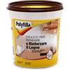 POLYFILLA STUCCO PER LEGNO, Ripara e rinforza il legno, Riempitivo per Interno ed Esterno, in Pasta GRIGIO CHIARO 1KG