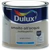 Dulux Smalto Satinato all'Acqua per Metallo Plastica e Legno Pronto all'Uso per Esterni e Interni, 0.5 Litri, Grigio Chiaro