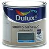 Dulux Smalto Satinato all'Acqua per Metallo Plastica e Legno Pronto all'Uso per Esterni e Interni, 0.5 Litri, Nero