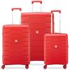 Roncato SKYLINE 2.0 NEON SET VALIGIE (Grande, Medio, Cabina) - Rosso