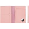 STAR VISTA Albatross - Porta passaporto da viaggio in pelle, design minimalista, custodia in pelle pieno fiore per uomini e donne, portafoglio sottile per passaporto, bifold, blocco RFID, AirTag in