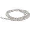 Lebensquelle Plus Collana con perline in pietra preziosa + chiusura in argento 925 4 mm