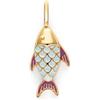 SINGULARU - Charm Bora Bora. Ottone con Placcatura in oro 18 kt e Smalto. Gioielli da donna.