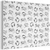 MuchoWow© Pannello Decorativo Parete Pannelli Fonoassorbenti Per Pareti 40x30 cm Acustici Decorazioni Casa Design Isolante Acustico Fonoisolanti Fonoassorbente Cuffie - Gioco - Nero - Bianco