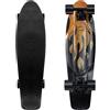 KMX Skateboard 27 Pollici, Mini Cruiser Classico per Principianti ed Esperti, Penny Nickel Board per Ragazzi, Bambini e Adulti (Fiamma)