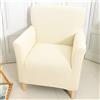 Highdi Copripoltrona con Braccioli in Tessuto Jacquard Elasticizzato, Copridivano 1 Posto Fodere per Poltrona Antiscivolo Antimacchia per Bar Soggiorno Camera da Letto Club (Beige)