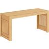 HOOBRO Panca da Ingresso in Bambù, Panca da Interno da 90 cm, per 2 Persone, in Legno Naturale per Cucina, Sala da Pranzo, Entrata, Corridoio, Camera da Letto, Colore Naturale EYL16CD01