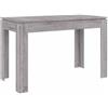 vidaXL Tavolo da Pranzo Grigio Sonoma 120x60x76 cm Legno Multistrato