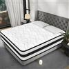 YIDATONG Materasso Matrimoniale 140x190 cm | Lusso Materasso Memory Foam e Molle Insacchettate | Alleviamento dei Punti di Pressione | Anallergico e Antibatterico | Traspirante | Ortopedico 10 Zona | Alto 26cm