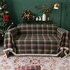 Highdi Telo Copridivano, Classico Plaid Natalizio Natale Copri Divano con Frange Decorative, Copridivano AntiGraffio Gatto Protezione per Mobili e Divano (Verde,180x340cm)