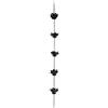 Generico Decorative Rain Chains - Iron Flower Shape Gutter Downspout Replacement, Elegant Outdoor Landscape Garden Chain, Yard Porch Decor | Home Exterior Courtyard Backyard Water Flow Gutter Chain