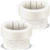 SSIMIDAPT 2 Pezzi Adattatore Stabilizzatore per Ombrellone da Piscina Accessori per Basi di Ombrelloni da Piscinas Sombrilla da 1 3/4 Adattatori per Supporto ombrellone da Giardino Terrazza Esterno (Bianco)