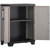 MAURER Armadio Basso Linear Sistema, Mobile in Polipropilene, 68x39x90 cm, con 1 Ripiano Regolabile, da Assemblare, Modello 900152