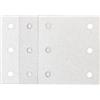 Makita Set di 3 fogli di carta vetrata, 102 x 114 mm, colore: bianco