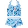 Get Trend Disney Frozen Elsa Costume Piscina Bambina Due Pezzi 3-8 Anni, Bikini Bambina Set Top e Gonna da Bagno, Estivo Regalo Ragazza (3-4 Anni, Blu Frozen)