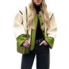 CheJooe Giacca trapuntata da donna con stampa floreale giacca con bottoni giacca leggera vintage boho stampa patchwork giacca ricamata capispalla autunno inverno cappotto, a13, L