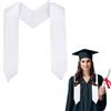 GLOBLELAND 2 pezzi 59 monocolore stola per feste di laurea, cerimonie d'onore, nastro di chiusura in raso, etichetta tracolla unisex, accessori per adulti, chiesa accademica sacerdote coro stola,