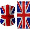Tigoli Scaldacollo con bandiera del Regno Unito, passamontagna leggero, bandana multiuso e copricapo per festival, viaggi, sport all'aria aperta e orgoglio britannico