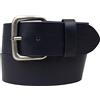 BELTINGER Cintura in pelle bovina pieno fiore denim 5 cm | Cintura in pelle da uomo 50mm | Cintura larga da uomo in vera pelle | Navy 95cm